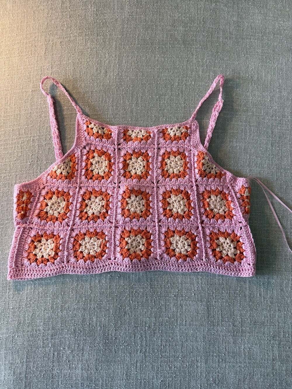 Le Lis Collection Granny Square Crochet Crop Top